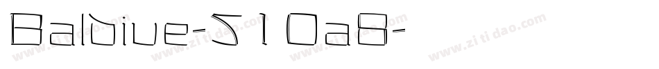 Baldive-51Oa8字体转换
