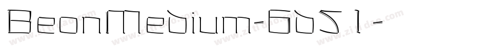 BeonMedium-6d51字体转换