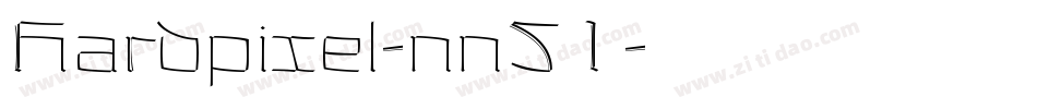 Hardpixel-nn51字体转换