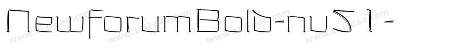 NewforumBold-nv51字体转换