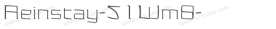 Reinstay-51Wm8字体转换