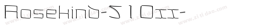 Rosekind-51Oxx字体转换