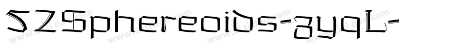 52Sphereoids-zyqL字体转换