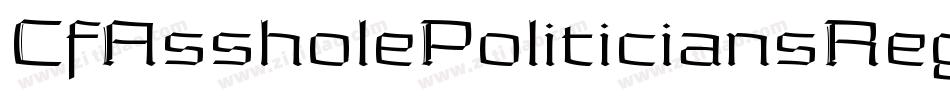CfAssholePoliticiansRegular-8y52字体转换