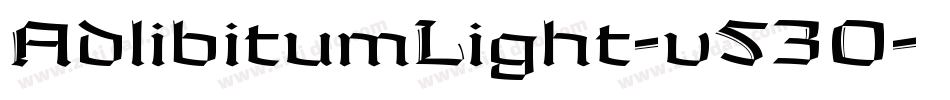 AdlibitumLight-v53O字体转换