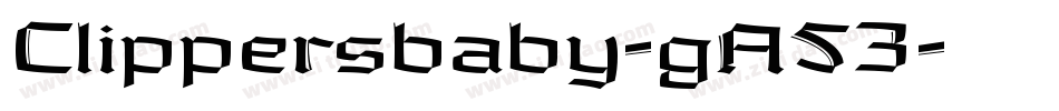 Clippersbaby-gA53字体转换