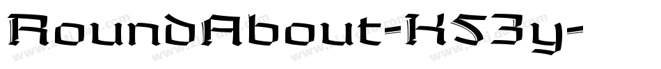 RoundAbout-K53y字体转换