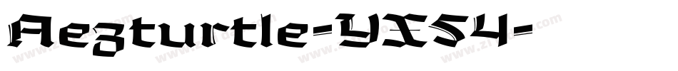 Aezturtle-YX54字体转换