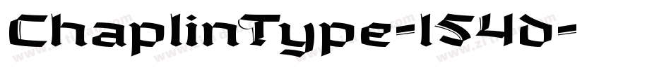 ChaplinType-l54d字体转换