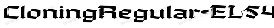 CloningRegular-EL54字体转换