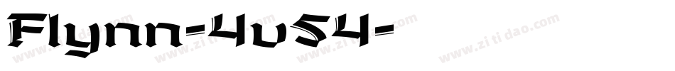 Flynn-4v54字体转换