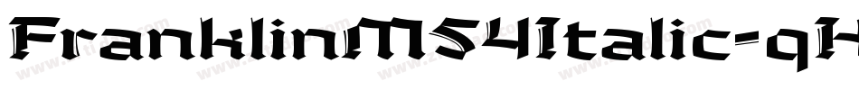 FranklinM54Italic-qKR0字体转换