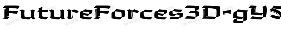 FutureForces3D-gY54字体转换