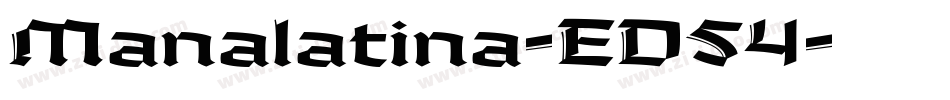 Manalatina-ED54字体转换