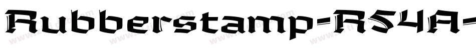 Rubberstamp-R54A字体转换