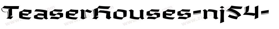 TeaserHouses-nj54字体转换