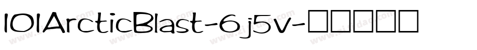 101ArcticBlast-6j5v字体转换