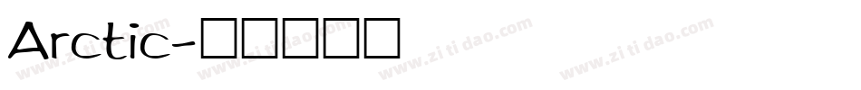 Arctic字体转换