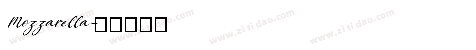 Mozzarella字体转换