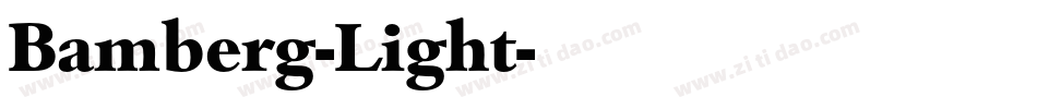 Bamberg-Light字体转换