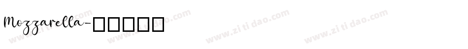 Mozzarella字体转换