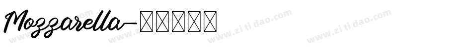 Mozzarella字体转换