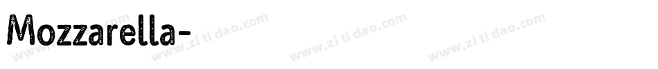 Mozzarella字体转换