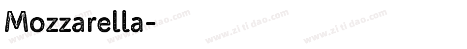 Mozzarella字体转换