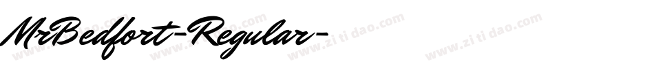 MrBedfort-Regular字体转换