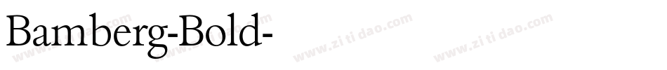Bamberg-Bold字体转换