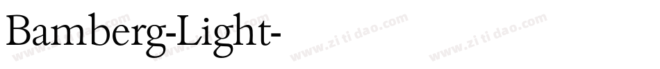 Bamberg-Light字体转换