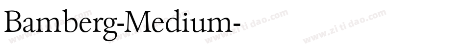 Bamberg-Medium字体转换