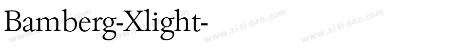 Bamberg-Xlight字体转换