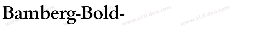 Bamberg-Bold字体转换