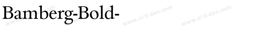 Bamberg-Bold字体转换
