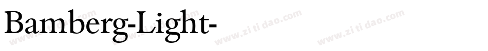 Bamberg-Light字体转换