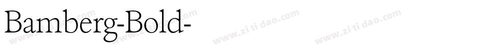Bamberg-Bold字体转换