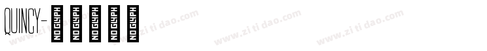 Quincy字体转换