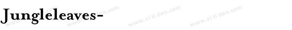 Jungleleaves字体转换