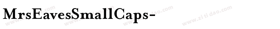 MrsEavesSmallCaps字体转换