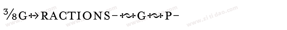 KgFractions-AgAp字体转换
