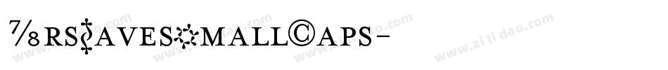 MrsEavesSmallCaps字体转换