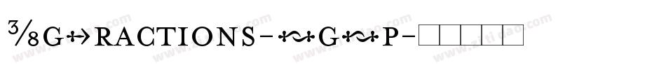 KgFractions-AgAp字体转换