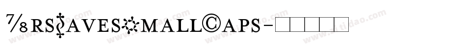 MrsEavesSmallCaps字体转换