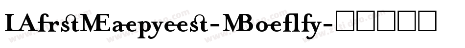 MrsEaves-Bold字体转换