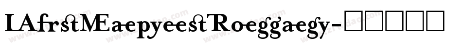 MrsEavesRoman字体转换