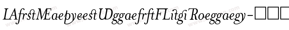 MrsEavesSmartLigRoman字体转换