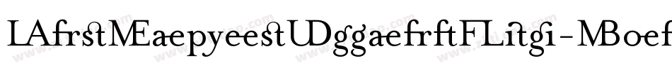 MrsEavesSmartLig-Bold字体转换