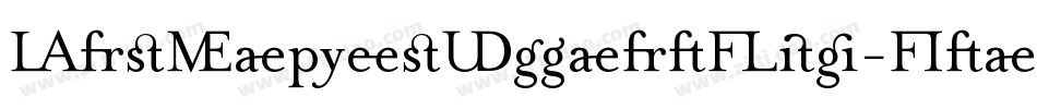 MrsEavesSmartLig-Italic字体转换