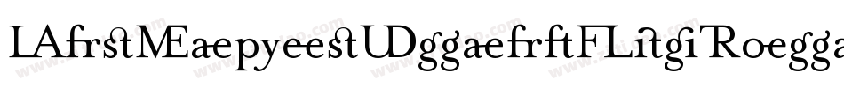 MrsEavesSmartLigRoman字体转换